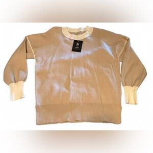 Beige and Cream Sweater